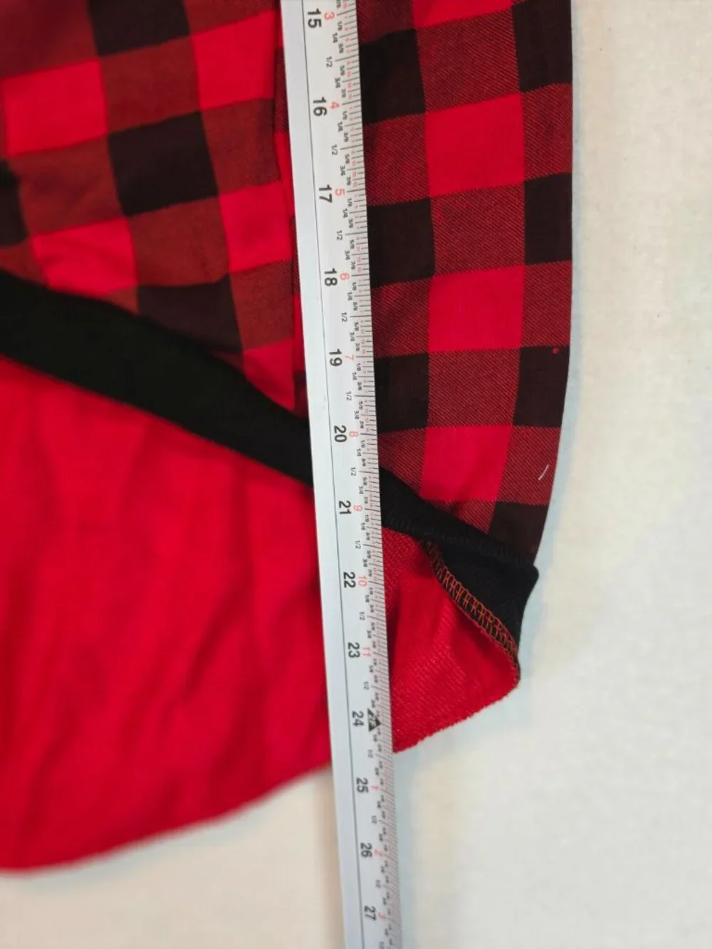 Red Buffalo Plaid Dog Hoodie Pet Clothes